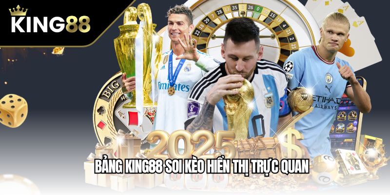 Bảng King88 soi kèo hiển thị trực quan
