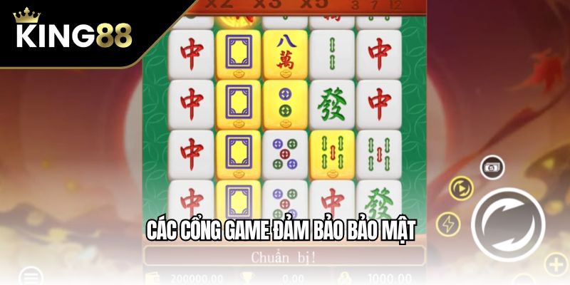 Các cổng game đảm bảo bảo mật