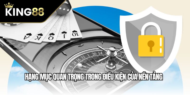 Hạng mục quan trọng trong điều kiện của nền tảng